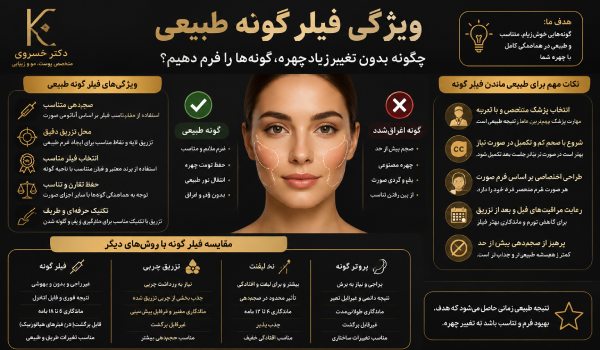 ویژگی فیلر گونه طبیعی